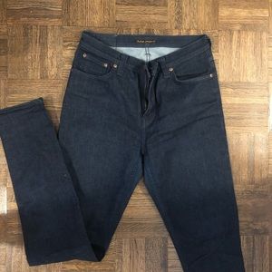 Nudie indigo straight leg jeans